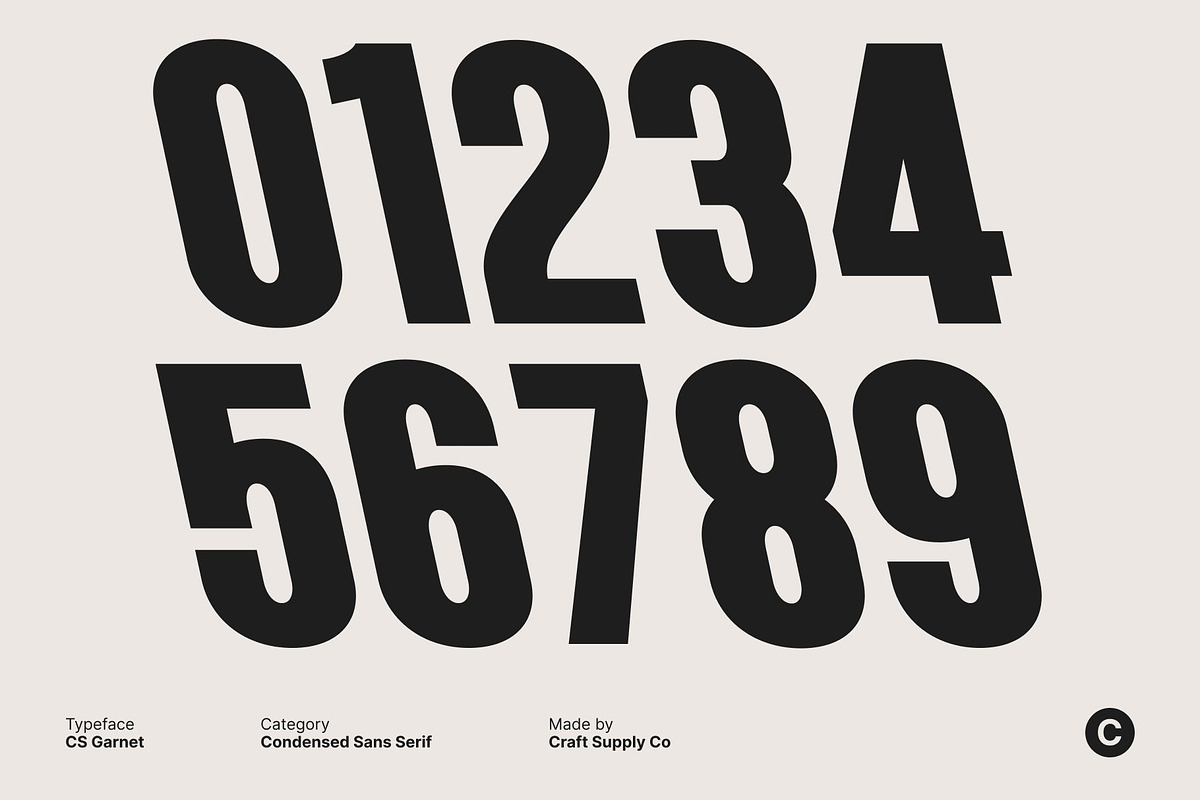 CS Garnet – Condensed Font, a Sans Serif Font by Craft Supply Co. (Photo 6 of 8)