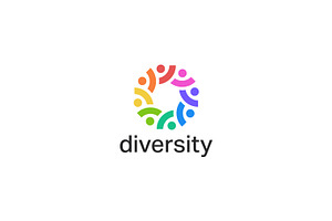 Diversity Community & HR Global Logo, a Branding & Logo Template by Signatoro