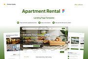 Modern Apartment Rental UI Template, a Landing Page Template by Font Kingdom (Thumbnail 1 of 5)