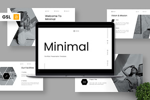 Minimal - Portfolio Google Slide, a Presentation Template by Deepslide Studio