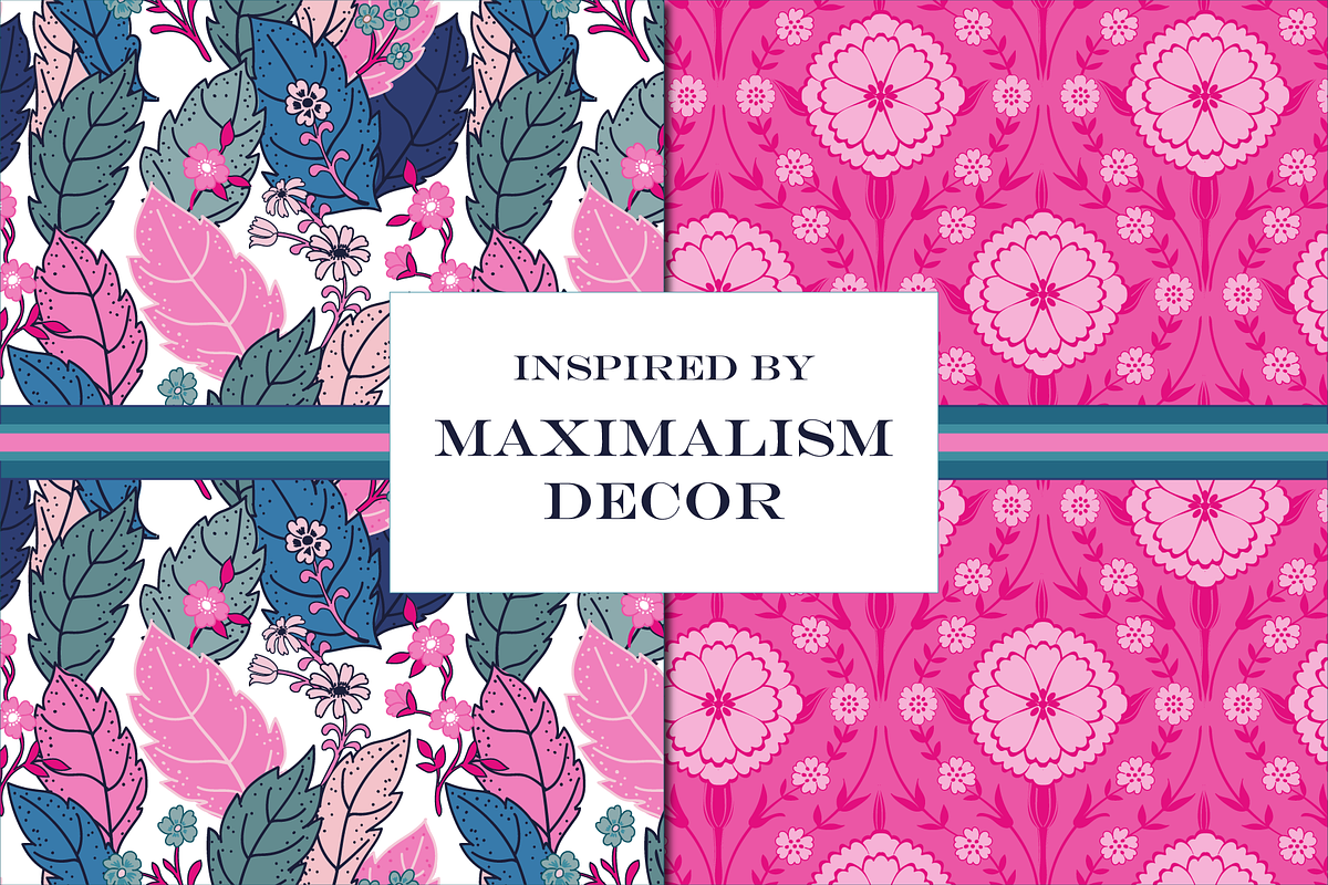 Wild Bohemian Pink Teal Patterns, a Pattern Graphic by RachelStudio (Photo 3 of 9)