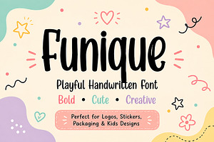 Funique – Handwritten Display Font
