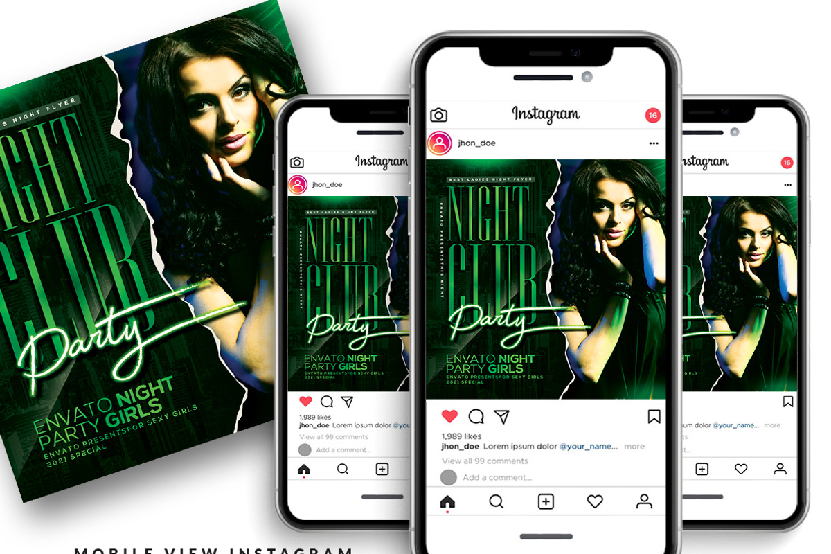 Night Club Flyer, a Flyer Template by AfzaalGraphics (Photo 2 of 2)