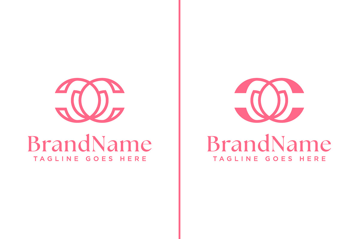 Letters CC Flower Monogram Logo, a Branding & Logo Template by Pray Art Design Studio