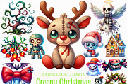 Creepy Christmas PNG, an Illustration by Craft Nest (Thumbnail 1 of 6)