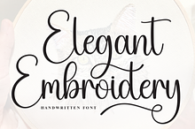 Elegant Embroidery | Script Font