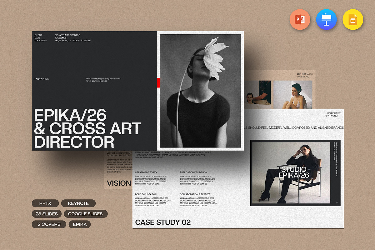 Epika/26 & Cross Art Director, a Presentation Template by CreativexGenius (Photo 1 of 11)