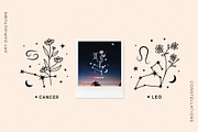 Zodiac constellations with flowers, an Illustration by Art Dari Autumn (Thumbnail 5 of 8)