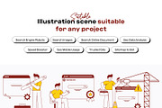 SEO Website Optimization, an Illustration by orenjidesign (Thumbnail 4 of 8)