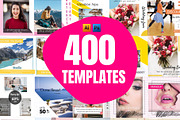 400 Instagram Templates Bundle, a Social Media Template by Mehul Munjani (Thumbnail 1 of 22)