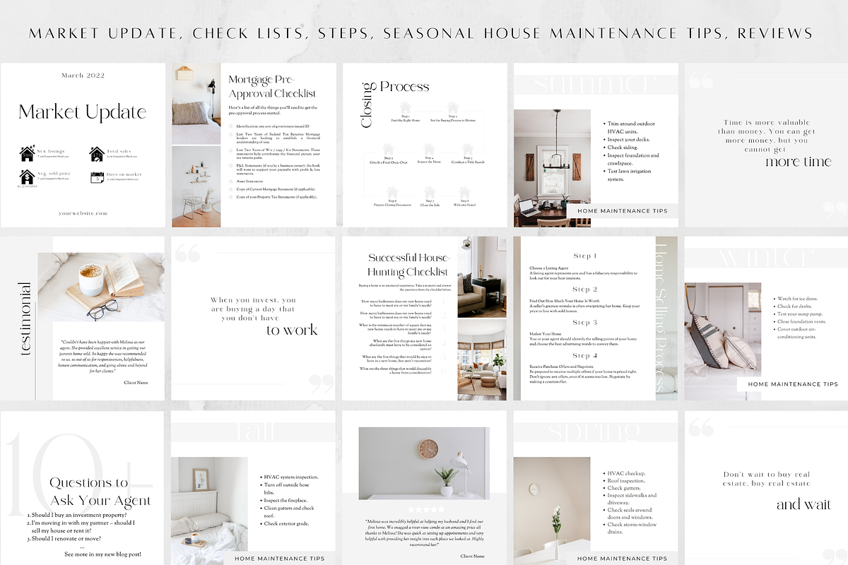 100 Real Estate Social Media Posts, a Social Media Template by ZoaniDesign (Photo 6 of 11)