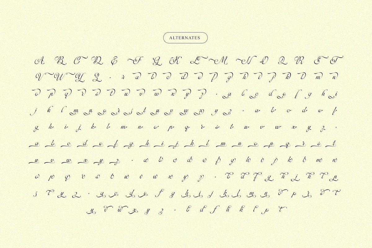 Symphonie Calligraphy, a Script Font by Krismagraph (Photo 13 of 15)