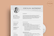Resume/CV - The Cecilia, a Resume Template by CreativeLandStudio (Thumbnail 2 of 9)
