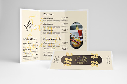 Trifold Menu Template