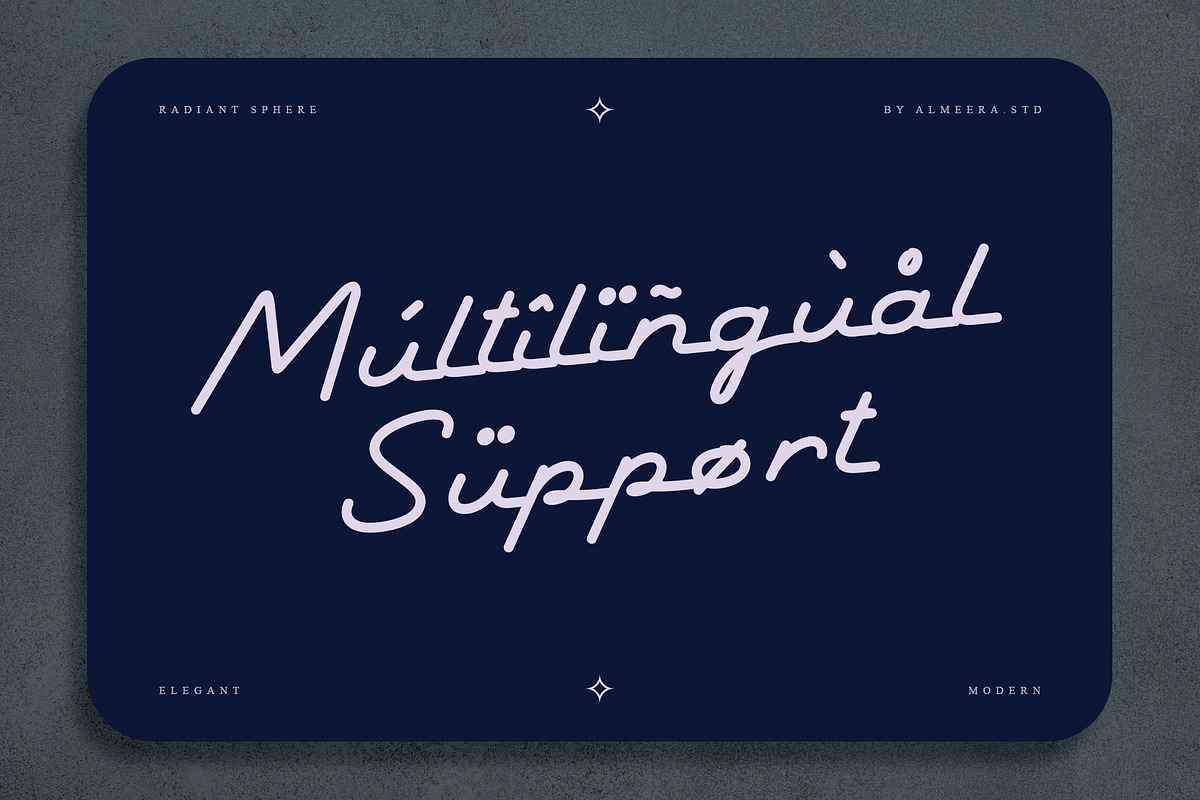 Radiant Sphere — A Monoline Script F, a Script Font by Almeera Std (Photo 9 of 10)