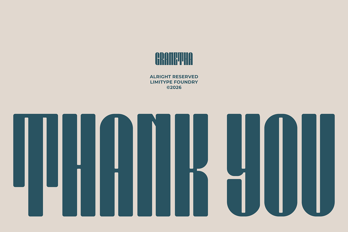 Granetha - Bold Condensed Font, a Sans Serif Font by limitype (Photo 12 of 12)