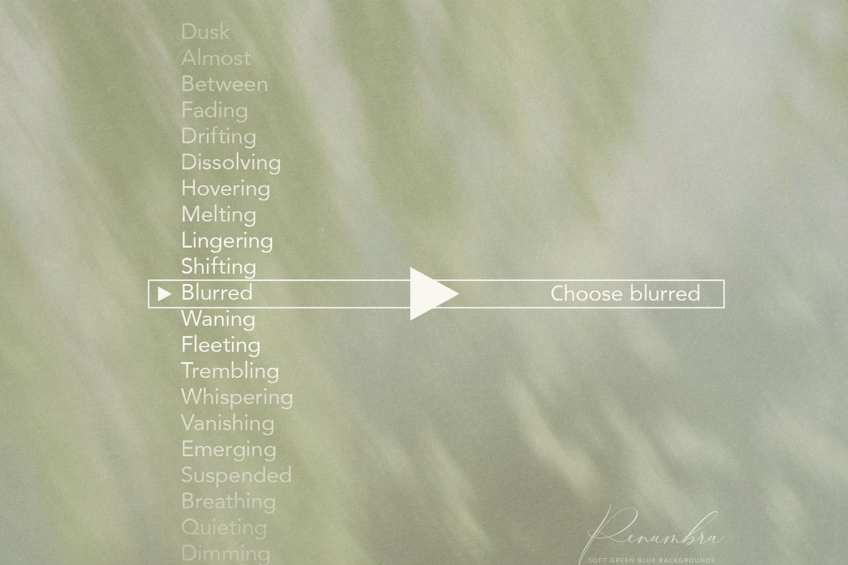 PENUMBRA Soft Green Blur Backgrounds, a Background Graphic by alonahaidash (Photo 4 of 15)