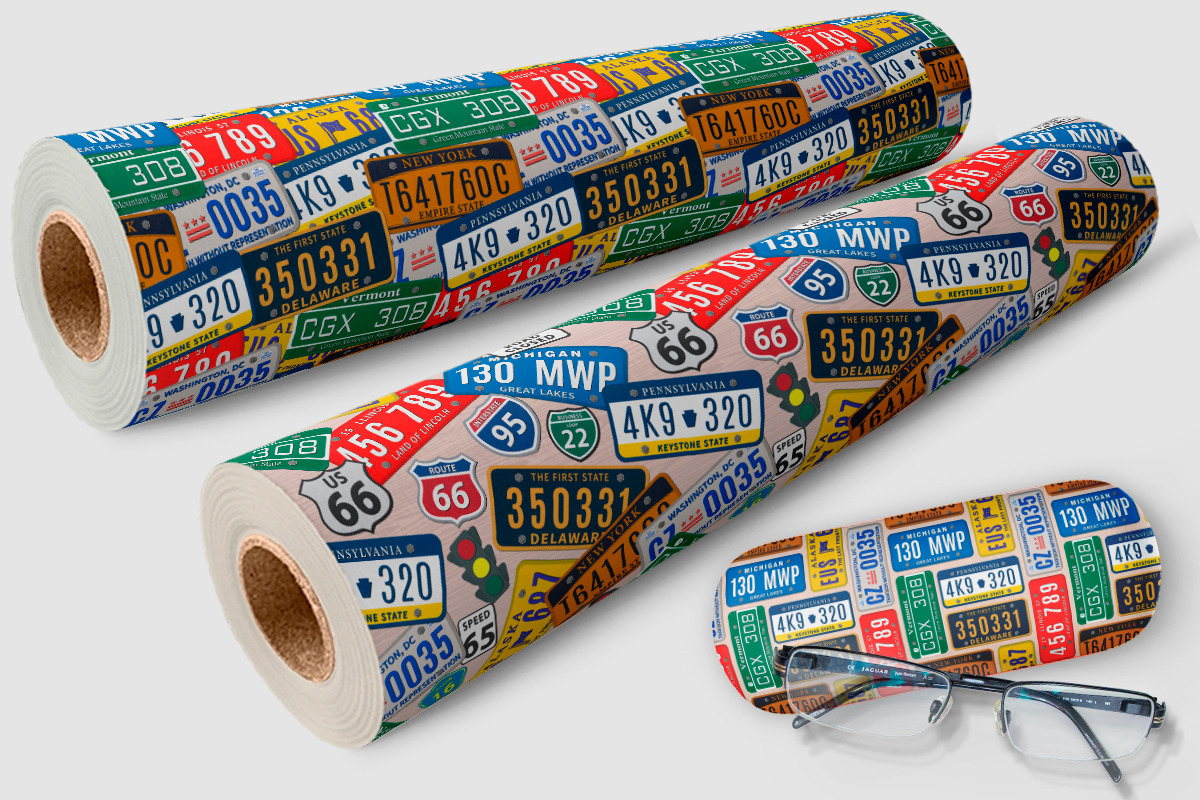 Car Number Plates Patterns, a Pattern Graphic by digitalEye