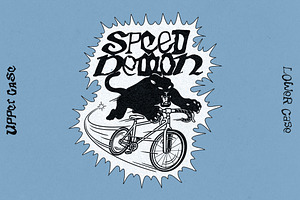 Speed Demon Display Font