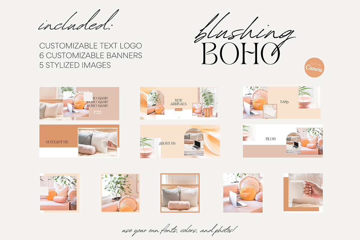 Easy Shopify Theme | Blushing Boho, a Shopify Template by Easy Website Themes (Photo 5 of 11)