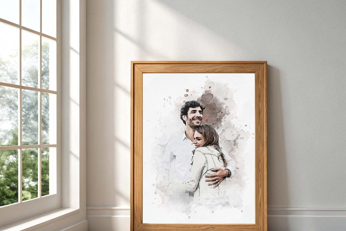 Wedding Watercolor Art Photo Effect, an Action Add-On by MRI STUDIO (Photo 6 of 22)