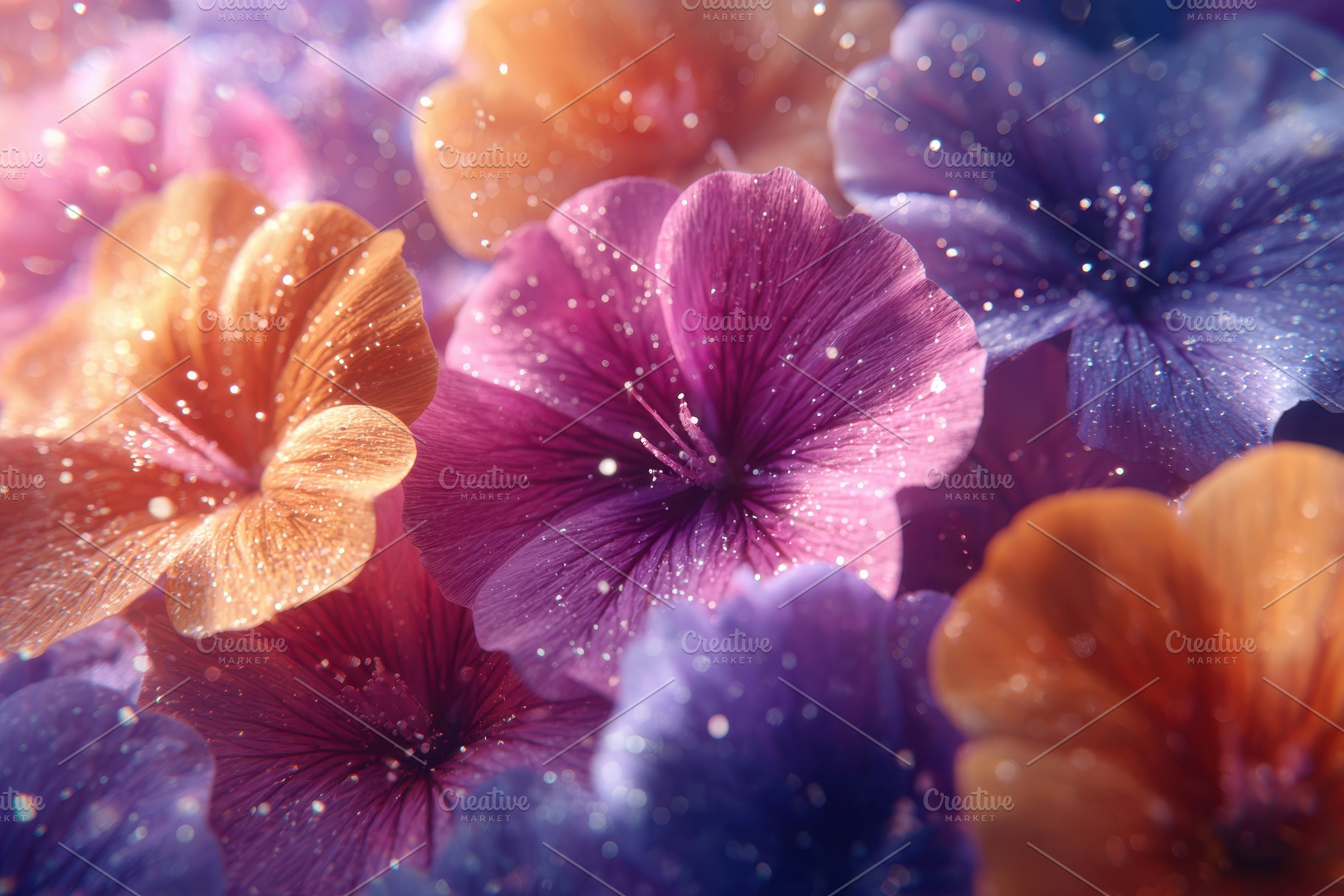 Dreamy colorful pansy macro, a Nature Photo by AlyaAnd