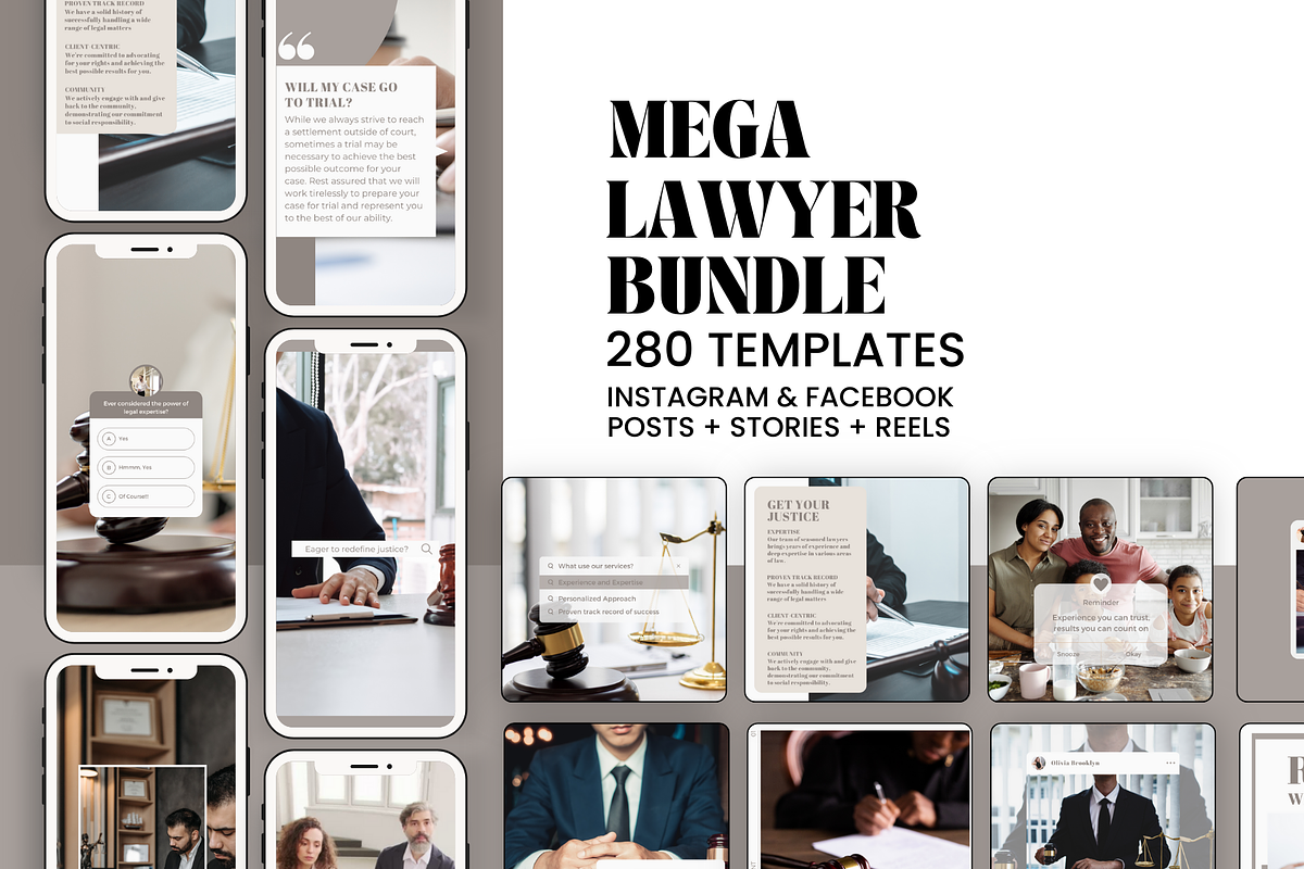 Lawyer Instagram Marketing, a Social Media Template by EliteMatidi (Photo 1 of 8)