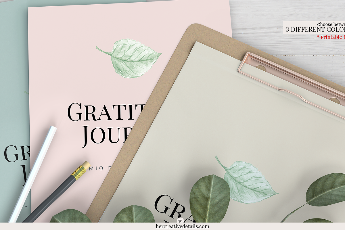 Gratitude Journal -(BEIGE Printable), a Brochure Template by Her creative details (Photo 4 of 4)