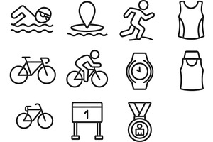 Vector illustration of line icons, a Sport Illustration by ZinetroN