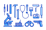 Set of tool icons for Labour Day, an Outline Icon by Mark Skitsky (Thumbnail 2 of 2)