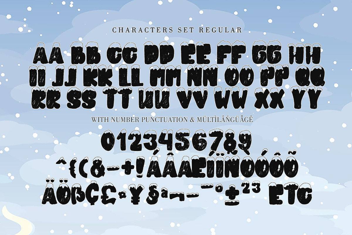 Snowky Brush, a Font by Letterara (Photo 7 of 8)