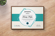 Landscape Certificate Template, a Stationery Template by ResumeDevisers (Thumbnail 2 of 6)