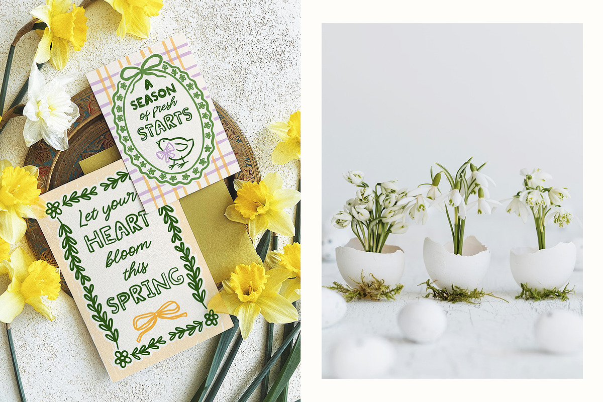 Spring Easter Frames & Illustration, an Object Graphic by ArtFM (Photo 10 of 10)