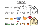 Cute dogs, an Animal Illustration by cutelevindesign (Thumbnail 3 of 10)