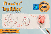 Flower Builder Kit for Affinity, a Brush Add-On by Wooly Pronto (Thumbnail 1 of 11)