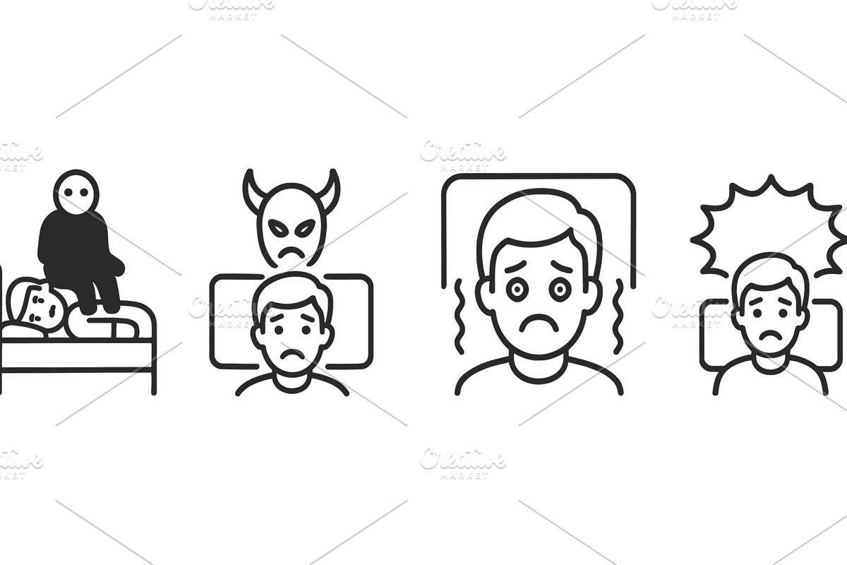 Vector illustration of line icons, an Illustration by ZinetroN