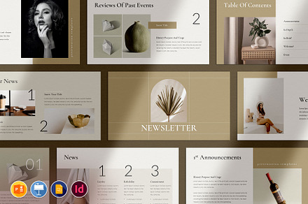 Newsletter Presentation Template, a Presentation Template by TemplatesForest