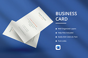 Editable Business Card Word Template, a Business Card Template by hekenostudio (Thumbnail 1 of 2)