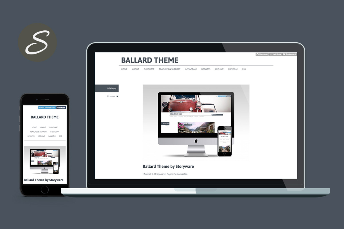 Ballard Tumblr Theme, a Websites & App Template by Storyware