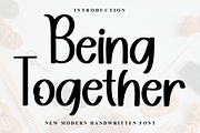 Being Together, a Handwritten Font by FreshTypeINK (Thumbnail 1 of 8)