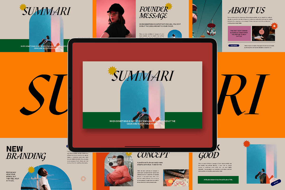 Summari - Google Slides Template, a Presentation Template by Meliora Studio