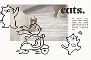 CATS: Naive Vector Cat Illustrations, an Animal Illustration by Veyla (Thumbnail 4 of 11)