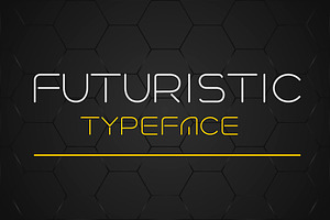 Futuristic Linear Style Typeface.