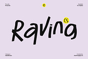 CS Raving – Messy Handwritten Font, a Handwritten Font by Craft Supply Co. (Thumbnail 1 of 8)