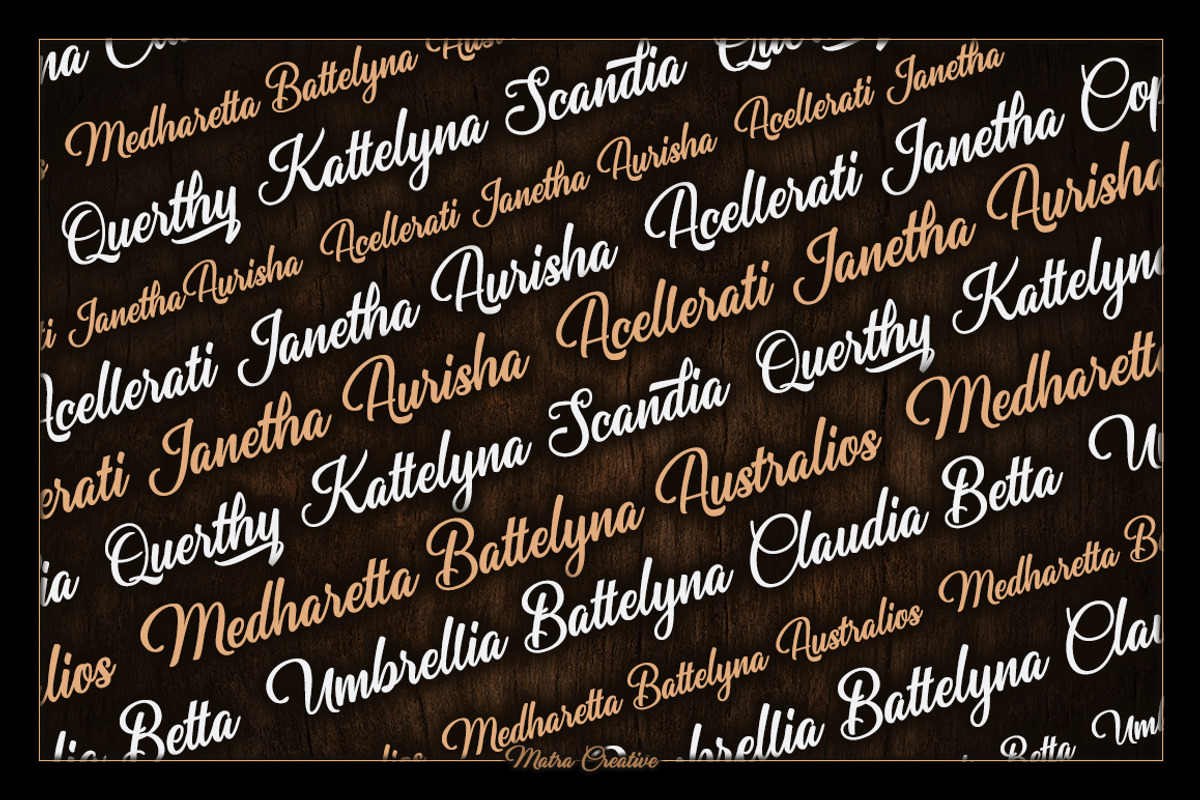 Umbrellia, a Script Font by Matra Creative (Photo 7 of 9)