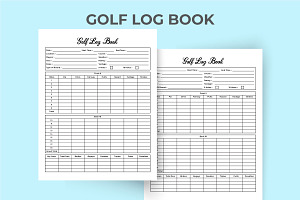 Golf Log Book KDP Interior Vector