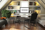 Student Room Mock-Up, a Household Mockup by IsometricWorld (Thumbnail 2 of 7)