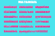 Cheeky Bite Chunky Layered Font, a Font by Amber Nest Design (Thumbnail 10 of 10)