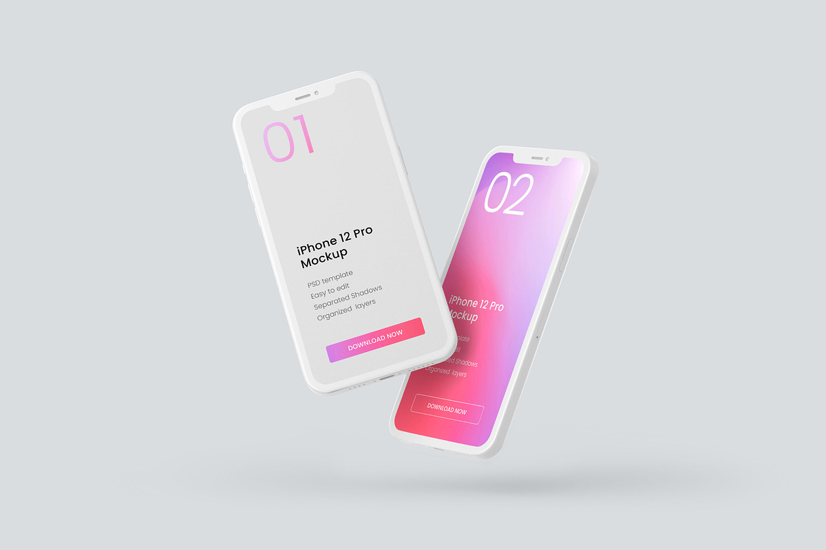 iPhone 12, 13, 14 Pro Clay Mockup, an iPhone Mockup by Deeplab (Photo 13 of 53)