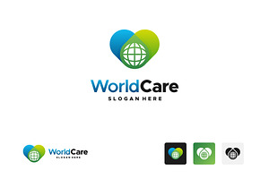 Global Care Logo Designs Vector